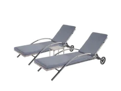 Sonnenliege E27 2er-Set Kissen Dunkel*MCW