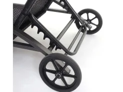 MCW Sonnenliegen|Sonnenliege E27 2er-Set Kissen Dunkelgrau