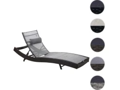 MCW Sonnenliegen|Sonnenliege Phoenix Bezug Grau