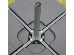 Sonnenschirm Carpi Pro Ø 5m mit Ständer*MCW Best