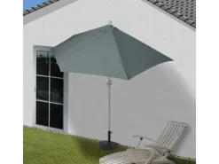 Sonnenschirm Lorca Halbrund 3m UV 50+ 300cm mit Ständer*MCW New