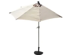 Sonnenschirm Lorca Halbrund 2,7m UV 50+ 270cm mit Ständer*MCW Sale