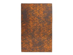 Balkonmöbel|MeGusta Kurzflor Teppich Klassisch Modern Orange 120x170 cm Cristina