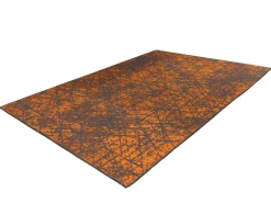 Balkonmöbel|MeGusta Kurzflor Teppich Klassisch Modern Orange 120x170 cm Cristina