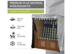 Plus Strandkorbhülle 125 B x 100 T x 165 140 H cm*Mehr Garten