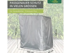 Mehr Garten Strandkörbe|Schutzhüllen|Plus Strandkorbhülle 137 B x 100 T x 165 140 H cm