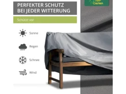 Mehr Garten Gartenbänke|Schutzhüllen|Premium Gartenbank Abdeckung 133 x 70 x 63 86 cm