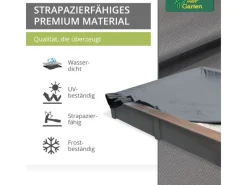Premium Sandkasten Abdeckung 122 x 122 x 20 cm*Mehr Garten Hot