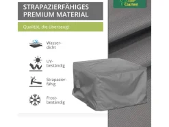 Mehr Garten Schutzhüllen|Premium Schutzhülle für Loungetische Loungehocker 100 x 100 x 45 cm