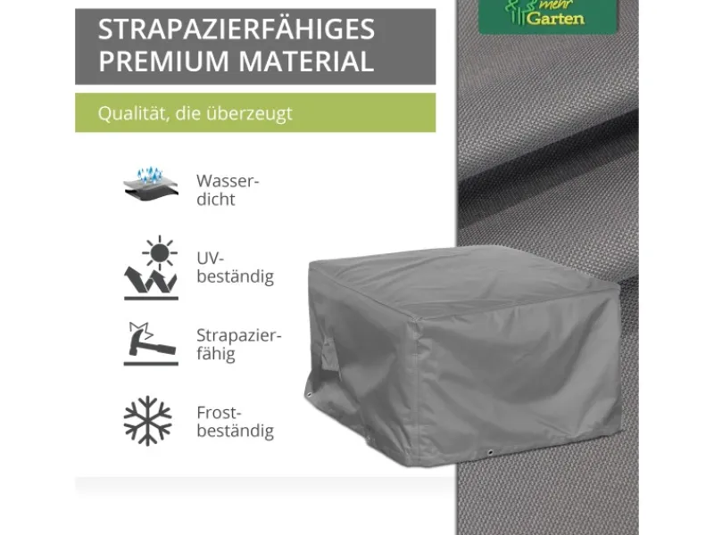 Mehr Garten Schutzhüllen|Premium Schutzhülle für Loungetische Loungehocker 100 x 100 x 45 cm