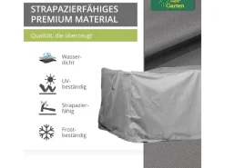 Mehr Garten Schutzhüllen|Premium Schutzhülle für Sitzgruppe Rechteckig 200 x 160 x 94 cm