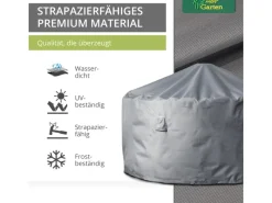 Mehr Garten Schutzhüllen|Premium Schutzhülle für Tische rund  135 x 71 cm