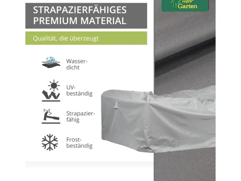 Mehr Garten Schutzhüllen|Premium Schutzhülle für Loungegruppe Rechteckig Quadratisch 230 x 165 x 80 cm