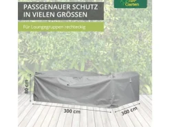 Mehr Garten Schutzhüllen|Premium Schutzhülle für Loungegruppe Rechteckig Quadratisch 225 x 225 x 80 cm