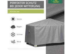Mehr Garten Schutzhüllen|Premium Schutzhülle für Gartentisch Rechteckig175 x 105 x 71 cm