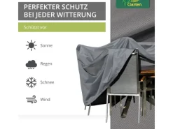 Mehr Garten Schutzhüllen|Premium Schutzhülle für Sitzgruppe rundrund  200 x 94 cm