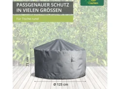 Mehr Garten Schutzhüllen|Premium Schutzhülle für Tische rund  125 x 71 cm