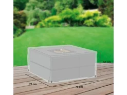 Premium Schutzhülle für Feuertisch eckig 123 B x123 T x55 H  cm*Mehr Garten Sale