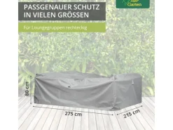 Premium Schutzhülle für Loungegruppe Rechteckig Quadratisch 275 x 215 x 80 cm*Mehr Garten Clearance