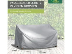 Mehr Garten Schutzhüllen|Protect Gartenbank Abdeckung 163 x 70 x 63 86