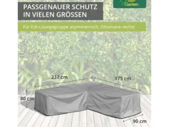 Mehr Garten Schutzhüllen|Protect Loungegruppen L-Form Asymmetrisch  237 x 175 x 80 cm Links