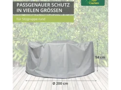Mehr Garten Schutzhüllen|Protect Schutzhülle für Sitzgruppe Rund Ø 235 x 94 cm