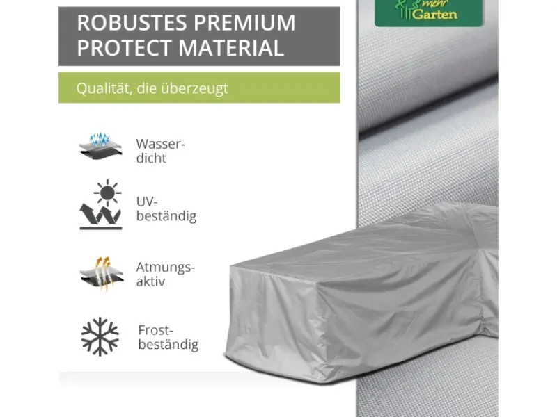 Mehr Garten Schutzhüllen|Protect Schutzhülle für Loungegruppe L-Form 300 x 300 x 80 cm