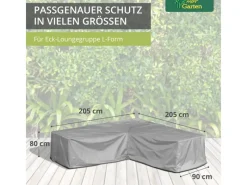 Mehr Garten Schutzhüllen|Protect Schutzhülle für Loungegruppe L-Form 205 x 205 x 80 cm
