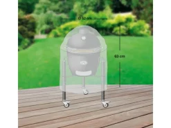 Mehr Garten Schutzhüllen|Keramikgrills|Schutzhülle für Keramikgrill Premium 2.0 Schwarz Rund Ø 73 x 79 cm