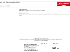 Mellerud Gartenbänke|Algen und Grünbelag Vernichter 0,5 l