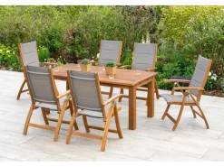 Merxx Gartenmöbel-Sets|Gartenmöbel-Set Acapulco 7-teilig Doppelausziehtisch