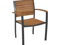 Merxx Gartenmöbel-Sets|Gartenmöbel-Set Santorin 7-teilig Stapelsessel & Ausziehtisch