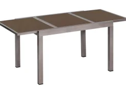 Merxx Gartenmöbel-Sets|Gartenmöbel-Set Taviano 5-teilig Grau Ausziehtisch