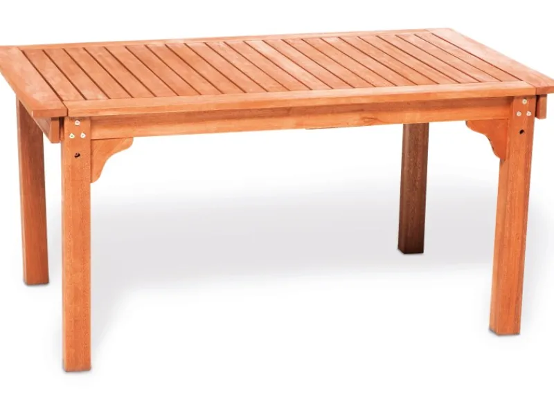 Merxx Gartentische|Gartentisch Rechteckig ausziehbar Braun 220 cm x 90 cm