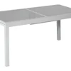 Merxx Gartentische|Gartentisch Rechteckig ausziehbar Grau 200 cm x 90 cm