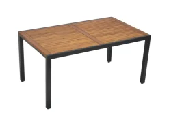 Merxx Gartentische|Gartentisch Rechteckig Graphit 90 cm x 150 cm