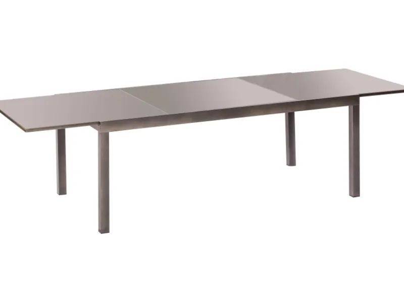 Merxx Gartentische|Gartentisch Rechteckig ausziehbar Grau 300 cm x 110 cm