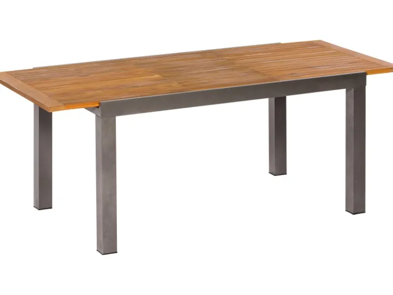 Gartentisch Santorin Rechteckig ausziehbar Braun 200 cm x 90 cm*Merxx Online