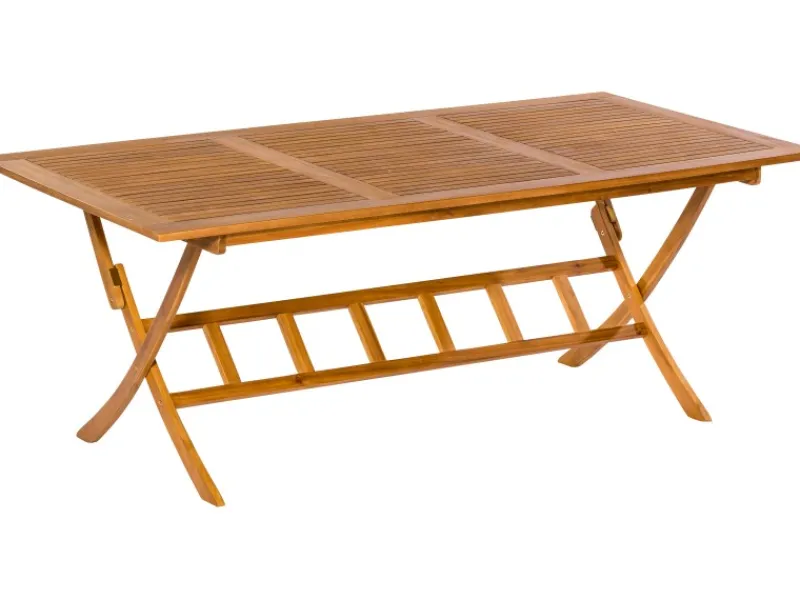 Merxx Gartentische|Klapptisch Rechteckig Braun 200 cm x 100 cm