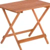 Merxx Gartentische|Klapptisch Rechteckig Braun 90 cm x 60 cm