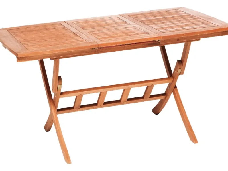 Merxx Gartentische|Klapptisch Rechteckig ausziehbar Braun 160 cm x 90 cm