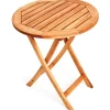 Merxx Gartentische|Klapptisch Rund Braun Ø 65 cm