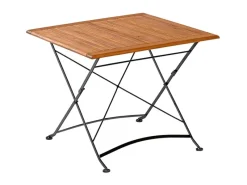 Merxx Gartentische|Klapptisch Schlossgarten Quadratisch Natur 90 cm x 90 cm