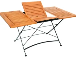 Merxx Gartentische|Klapptisch Schlossgarten Rechteckig ausziehbar 100 cm x 90 cm
