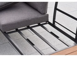 Korfu Eck-Set Eckbank mit seitlicher Ablage Gartentisch*Merxx New