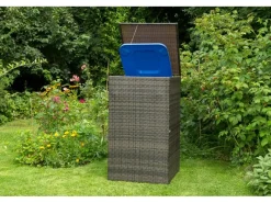 Merxx Mülltonnenboxen|Mülltonnenabdeckung 64 x 64 x 109 cm Braun