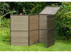 Merxx Mülltonnenboxen|Mülltonnenabdeckung 64 x 64 x 109 cm Braun