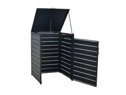 Mülltonnenabdeckung Basis Groß Aluminium/Stahl*Merxx