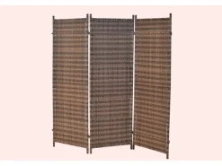 Merxx Weitere Gartenmöbel|Paravent Cognac 183 x 3 x 183 cm