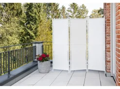 Merxx Weitere Gartenmöbel|Paravent Weiß 183 x 3 x 183 cm